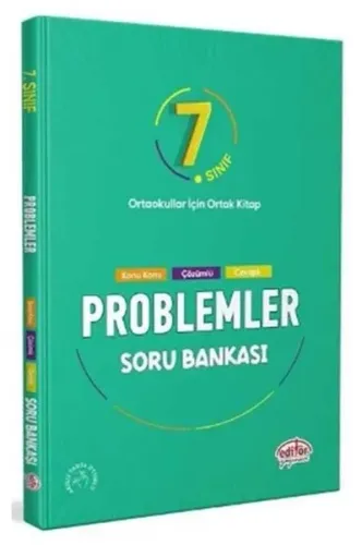 Editör Yayınları 7. Sınıf Problemler Soru Bankası Çözümlü
