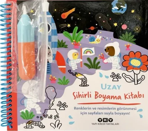 Uzay - Sihirli Boyama Kitabı (Ciltli)