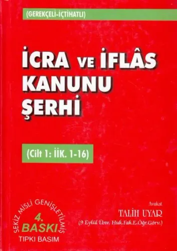 İcra Ve İflas Kanunu Şerhi 1. Cilt - 1/16