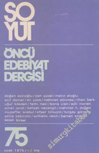 Soyut Aylık Edebiyat Dergisi - Sayı: 75      Ocak