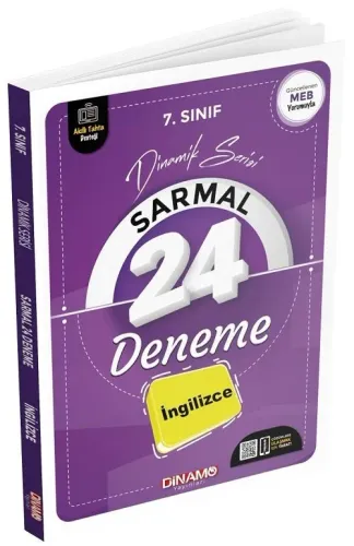 Dinamo Yayınları 7. Sınıf İngilizce Dinamik Sarmal 24 Deneme