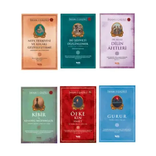 Gazali Seti Nefs Terbiyesi-İki Şehveti Dizginlemek-Dilin Afetleri-Kibir-Öfke ve Kin-Gurur 6'lı Set