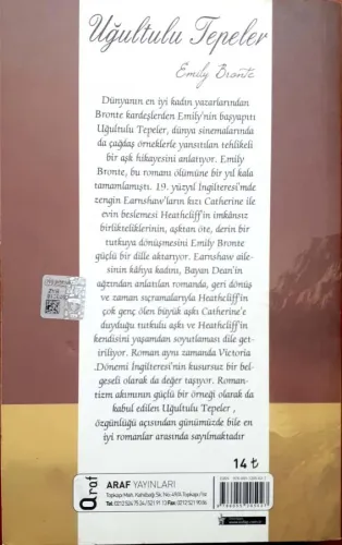 Uğultulu Tepeler Emily Bronte Araf