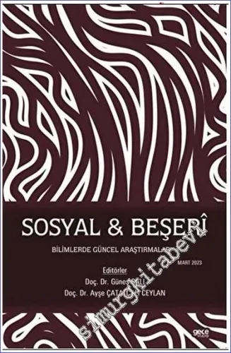 Sosyal - Beşeri Bilimlerde Güncel Araştırmalar - I -        2023