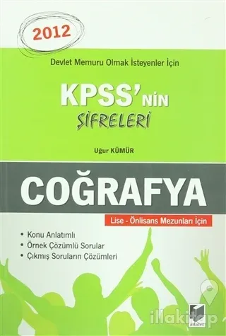 KPSS'nin Şifreleri Coğrafya 2012 Lise - Önlisans Mezunları için
