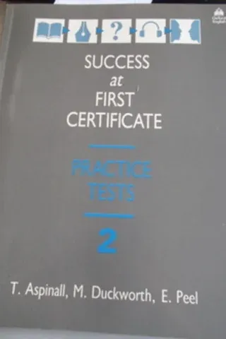 Success At First Certificate Practice Tests 2