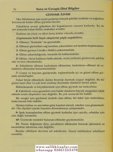 Soru ve Cevaplı Temel Dini Bilgiler - Hanifiler İçin İlmi Heyet