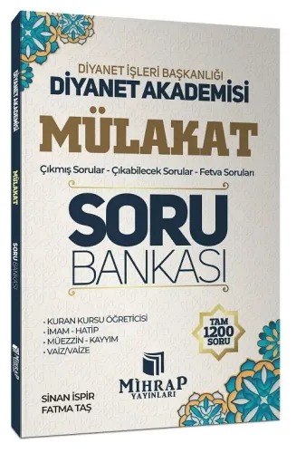 Mihrap Yayınları Diyanet Akademisi Mülakat Soru Bankası