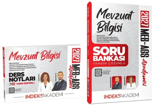 İndeks Akademi 2027 MEB-AGS Mevzuat Bilgisi Video Ders Notları ve Soru