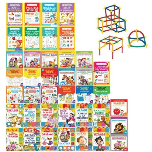Aktivite Dünyası Seti - 40 Kitap ve Sihirbaz Çubuklar