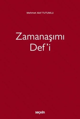 Zamanaşımı Def'i