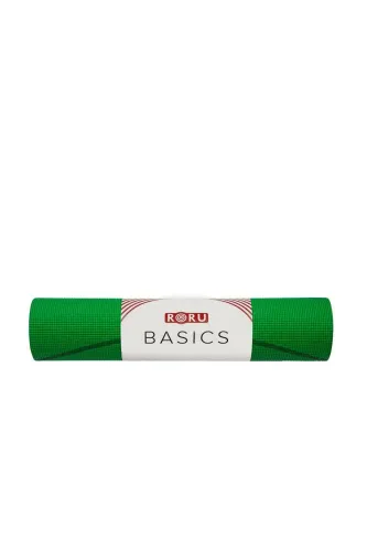 RORU Basics Series Başlangıç Yoga Matı 6mm - Yeşil/Sarı