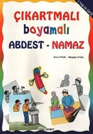 Çıkartmalı Boyamalı Abdest Namaz