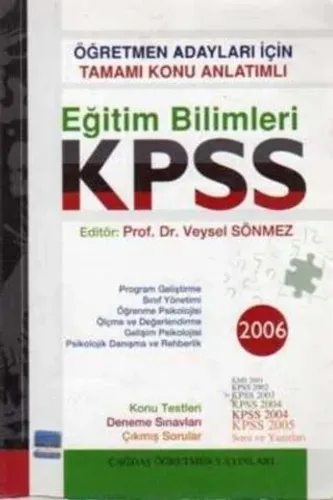 Öğretmen Adayları İçin Tamamı Konu Anlatımlı Eğitim Bilimleri KPSS