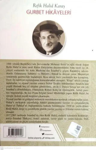 Gurbet Hikayeleri Refik Halid Karay İnkılap