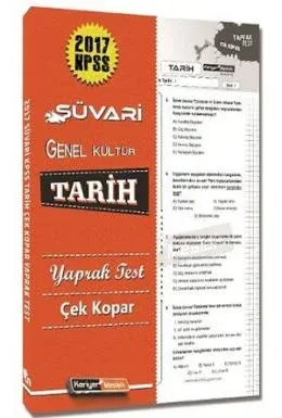 Kariyer Meslek 2017 Süvari Tarih Çek Kopar Yaprak Test