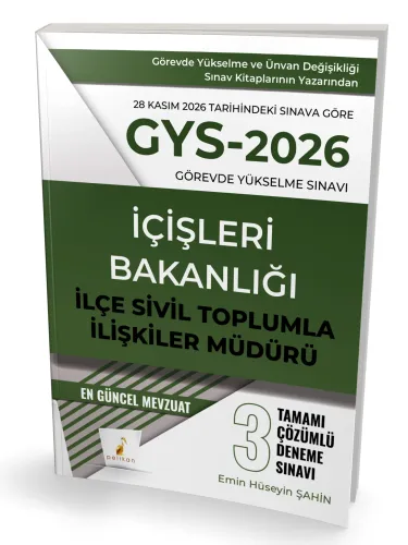 Pelikan Yayınları 2026 GYS İçişleri Bakanlığı - İlçe Sivil Toplumla İl