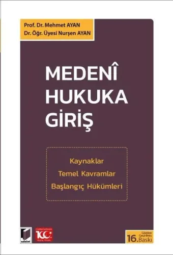 Medenî Hukuka Giriş