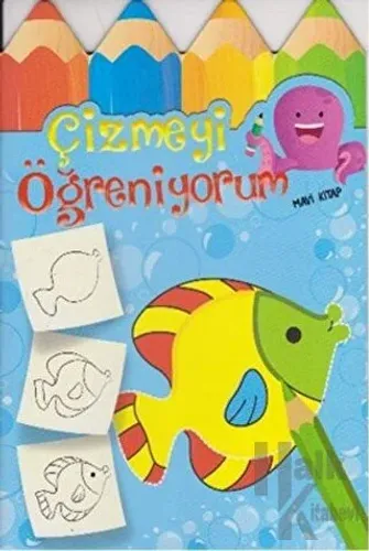 Çizmeyi Öğreniyorum - Mavi Kitap - Halkkitabevi