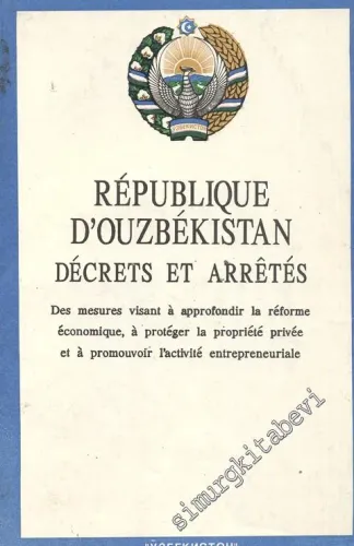 Republique D'ouzbekistan Decrets et Arretes  -