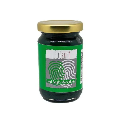 Lutart Linol Baskı Mürekkebi Yeşil 100Ml