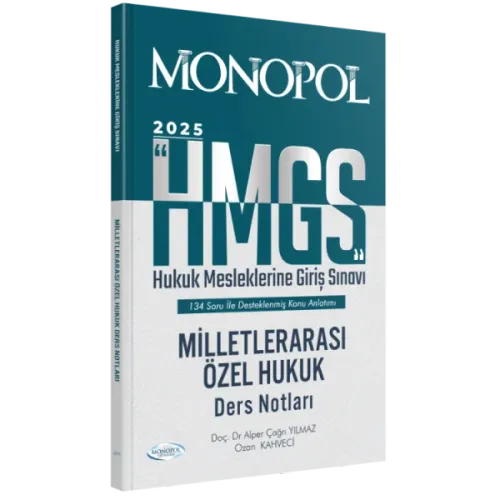 MONOPOL HMGS Milletlerarası Özel Hukuk Ders Notları