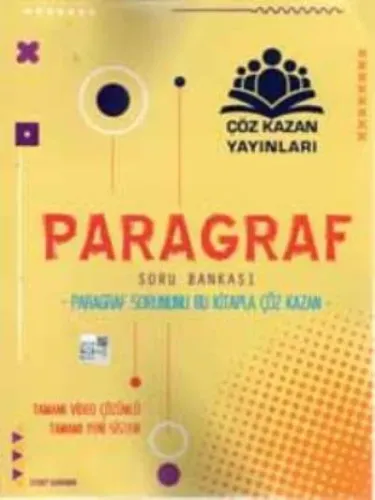 Çöz Kazan Yayınları Paragraf Soru Bankası Çöz Kazan Zeynep Kahraman Fü