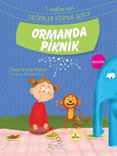 Ormanda Piknik - Dürüstlük; 1. Sınıflar İçin Değerler Eğitimi Seti - 7