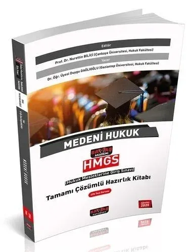 Savaş Yayınları 2025 HMGS Medeni Hukuk Tamamı Çözümlü Hazırlık Kitabı