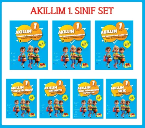 Akıllım 1. Sınıf 2. Dönem Set ( 7 Kitap )