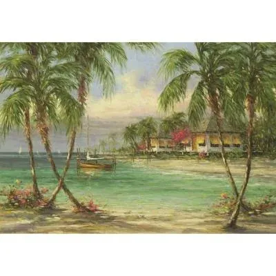 Anatolian-Puzzle 500 Palmiye Manzarası Barefoot Bungalow