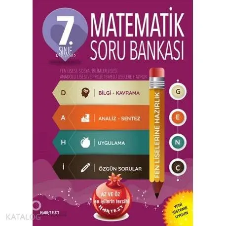 Nartest Yayınları 7. Sınıf Dahi Genç Matematik Soru Bankası Nartest