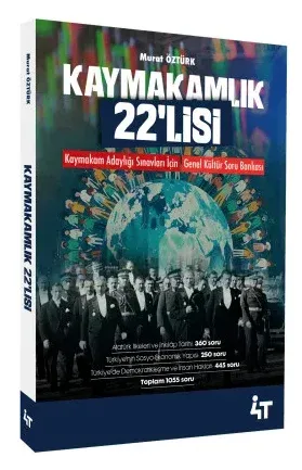 4T Yayınları 2025 Kaymakamlık 22'lisi Genel Kültür Soru Bankası