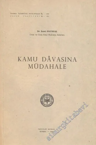 Kamu Davasına Müdahale - İMZALI -