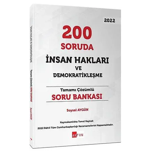 200 Soruda İnsan Hakları ve Demokratikleşme Tamamı Çözümlü Soru Bankas