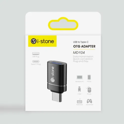 i-Stone Remax Type-C Otg Çevirici Siyah