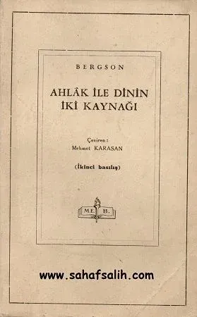 Ahlak İle Dinin İki Kaynağı