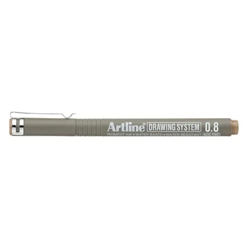Artline Drawing System 0.8 Çizim Kalemi Uç:0,8mm Pale Brown