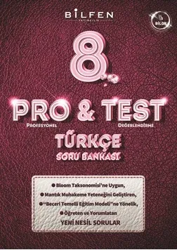 BİLFEN 8. SINIF PRO&TEST TÜRKÇE SORU BANKASI