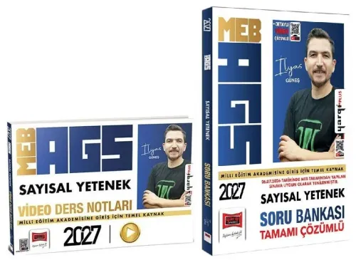 Yargı Yayınları 2027 MEB-AGS Sayısal Yetenek Video Ders Notları ve Soru Bankası 2'li Set