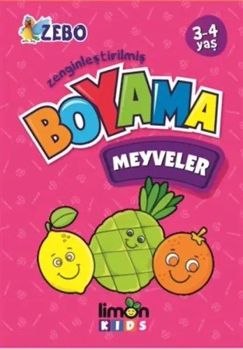 Meyveler Boyama Kitabı  Limon Kids