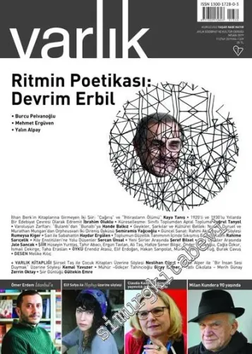 Varlık Aylık Edebiyat ve Kültür Dergisi - Ritmin Poetikası Devrim Erbil - Sayı: 1339       Nisan