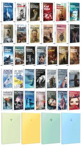33 Dünya Klasiği ve Pastel Çizgisiz Defter Seti -2 - Halkkitabevi