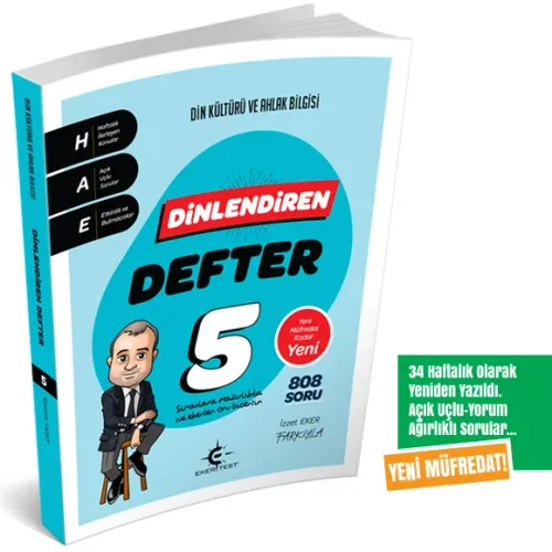 5. Sınıf Dinlendiren Defter (Eker Test) (MAARİF MODELİ)