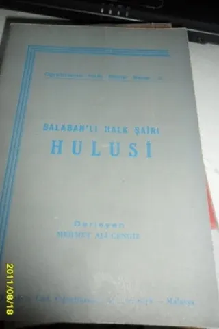 Balaban'lı Halk Şairi Hulusi