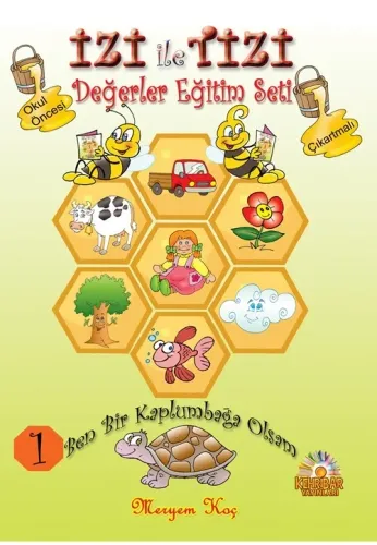 Okul Öncesi İzi ile Tizi Değerler Eğitim Seti  8 Kitap