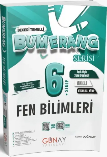 Günay Yayınları 6. Sınıf Fen Bilimleri Etkinlikli Bumerang Serisi