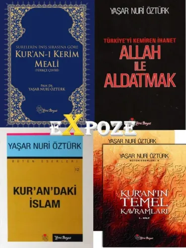 Yaşar Nuri Öztürk Seti 5 Kitap - Kur'an-ı Kerim Meali, Allah ile Aldatmak, Kur’an’daki İslam, Kur’an’ın Temel Kavramları (2 Cilt)