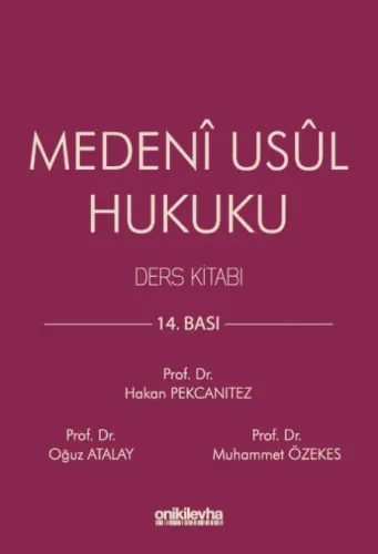 Medeni Usul Hukuku Ders Kitabı Hakan Pekcanıtez