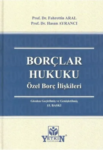 Borçlar Hukuku Özel Borç İlişkiler